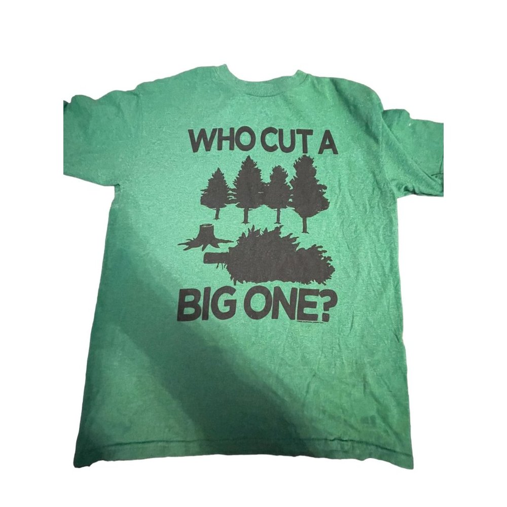 Who Cut A Big One? Youth Shirt Delta Green Short Sleeves Trees Size Youth Large
